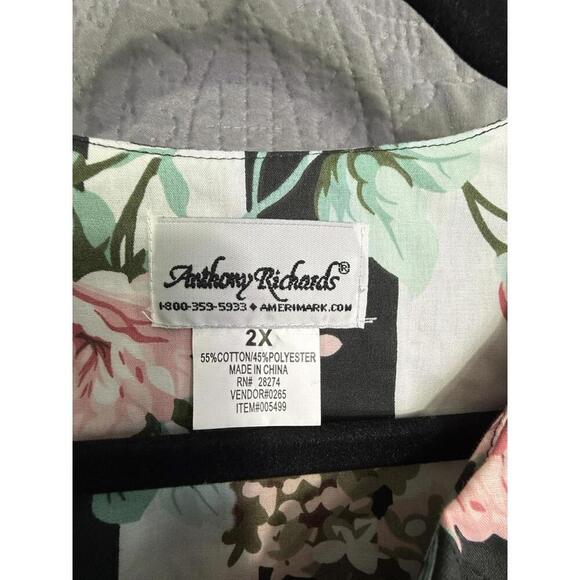 Anthony Richards Women's MUMU Lounge Dress Stripes and Floral Large - Picture 5 of 6